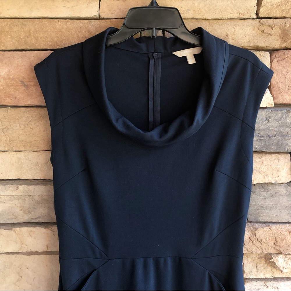 Banana Republic dark navy blue sleeveless dress 10 - Picture 3 of 13